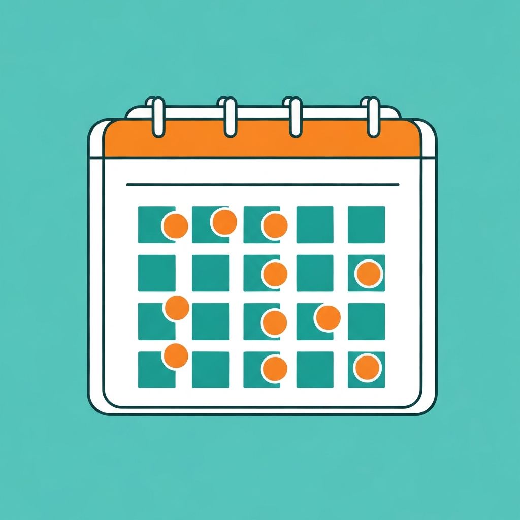 時間短縮を象徴するカレンダーと時計