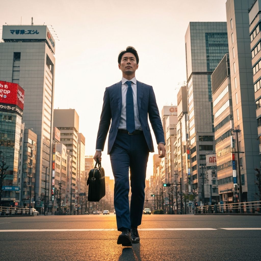 未来へ歩き出す人物