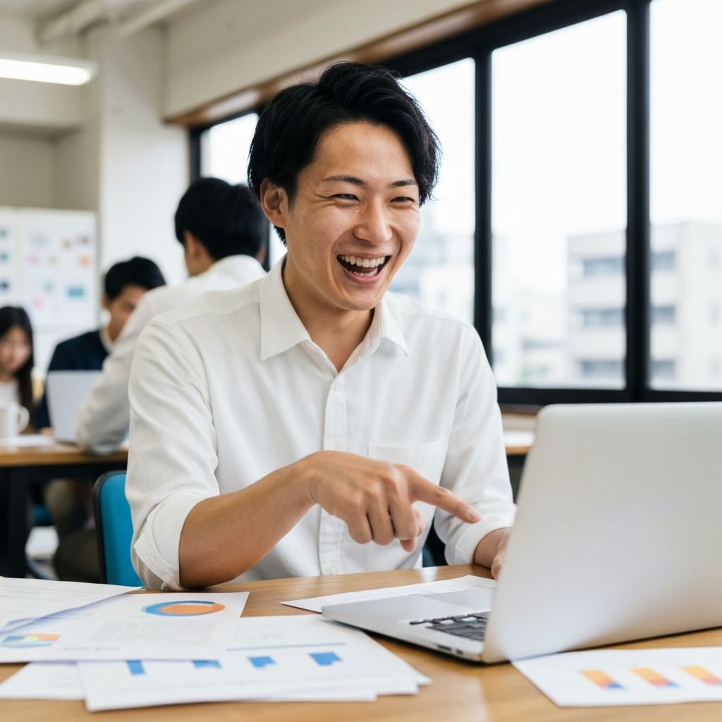 公開ボタンを押す手元